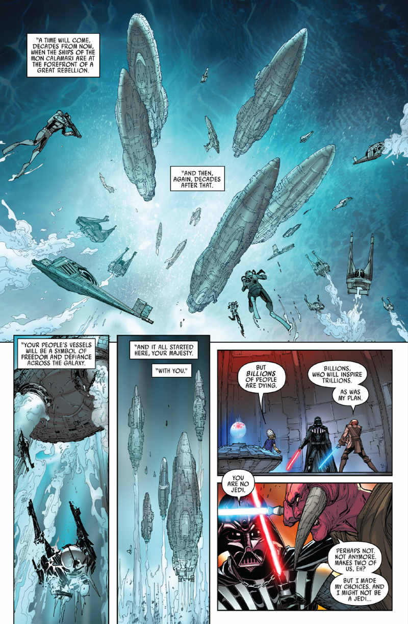 Ferren Barr reveals he’s playing a long game in this week’s Darth Vader #17, much to Lee-Char’s shock.